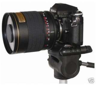 500 1000mm F6.3 Mirror Lens for Nikon D5000 D3000 D3S +  