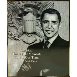  Framed Barack Obama Art   Our MomentOur Time Office 