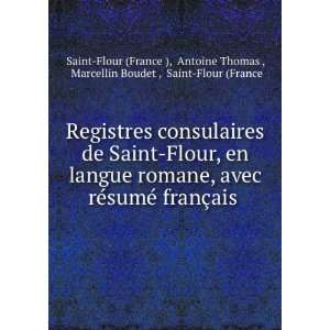   Marcellin Boudet , Saint Flour (France Saint Flour (France ): Books