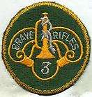 US Army 3rd Cavalry Brave Rifles Color Patch Cut Edge