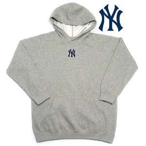   York Yankees MLB Youth JV Pullover Hooded Sweatshirt (Heather Grey