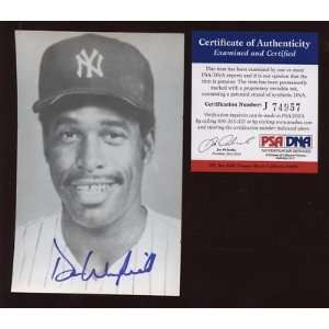  Dave Winfield NY Yankees Auto Photo Postcard PSA/DNA   MLB 