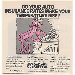   Pink Panther Safeco Auto Insurance Print Ad (52236)