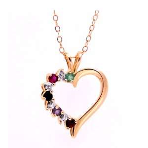  Heart of Stones Gold Plated Necklace Jewelry