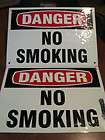 Plastic Sign Lot 10x7 DANGER NO SMOKING