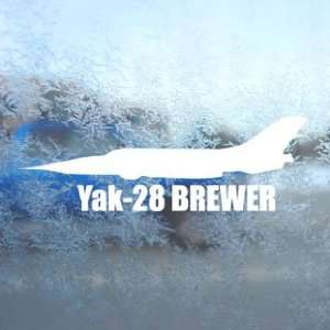  Yak 28 BREWER White Decal Military Soldier Window White 