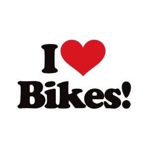  I Love Bikes! Sticker: Arts, Crafts & Sewing
