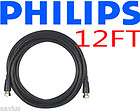 Philips 12 feet COAX RG6 RG 6 Antenna Satellite HDTV VCR TV Coaxial 