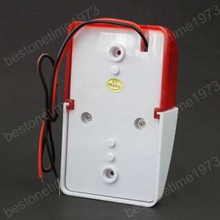 12 V Volt Safey Security Systems Alarm Strobe Light Siren 300mA 