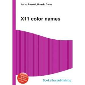  X11 color names Ronald Cohn Jesse Russell Books