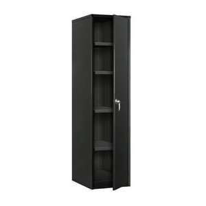   Door Storage Cabinet   18W X 24D X 60H Black: Office Products