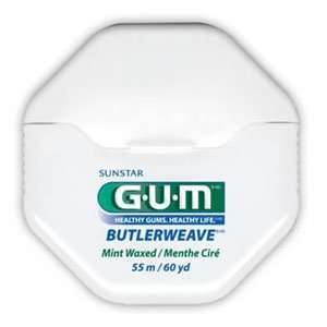  Butler GUM ButlerWeave Floss Unwaxed 60yd