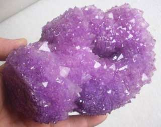   item is purple ALUM CRYSTAL CLUSTER POINTS from Yunnan Province China