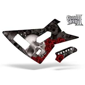 Faceplate Skin Xbox 360 (Xplorer Guitar) Black Skulls: Video Games