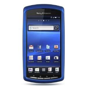  SONY XPERIA PLAY CRYSTAL RUBBER CASE BLUE Cell Phones 