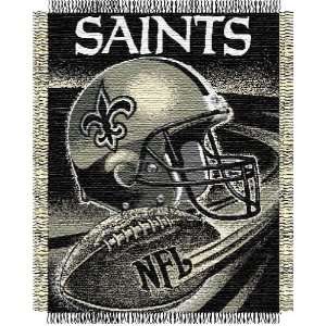  NFL New Orleans Saints SPIRAL 48x60 Triple Woven Jacquard 