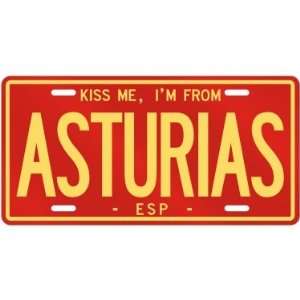  NEW  KISS ME , I AM FROM ASTURIAS  SPAIN LICENSE PLATE 