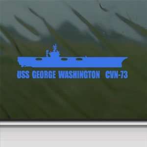  USS GEORGE WASHINGTON CVN 73 Navy Blue Decal Car Blue 