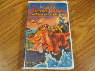The Land Before Time V: The Mysterious Island (VHS, NEW 096898318730 