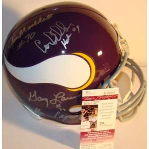  NEW Purple People Eaters SIGNED F/S Helmet VIKINGS JSA 