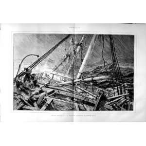 1873 British Water Logged Timber Ship Wreck Fine Art:  Home 