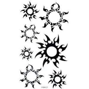  Free shipping Black Sun tattoo stickers for party Limited 