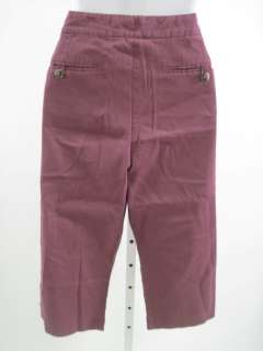 THEORY Purple Cropped Pants Capris Slacks Size 4  