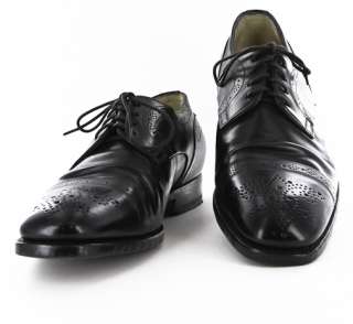 New $1400 Santoni Black Shoes 10.5/9.5  