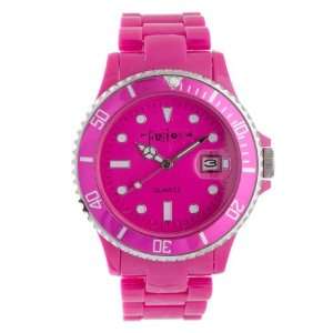   Color Link, Hot Pink Dial & Plastic Link Band: Sports & Outdoors