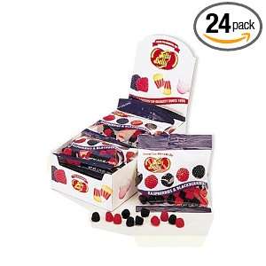Jelly Belly Raspberries and Blackberries, 2.75 Ounce Bags (Pack of 24 