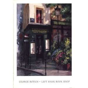  George Botich Left Bank Book Shop 13.50 x 19.50 Poster 