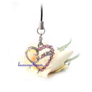  Heart LOVE Cell Phone Charm c133: Everything Else