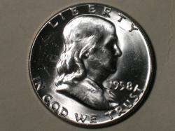 1958 FRANKLIN HALF DOLLAR  