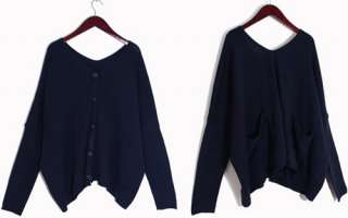   BATWING SLEEVES CARDIGAN KNIT COAT (2 SIDES WEARABLE) 1509  