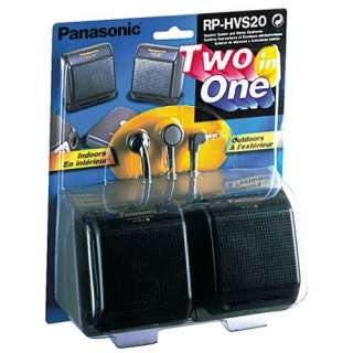  Panasonic RPHVS20 Portable Speakers and Earbud Bundle Pack
