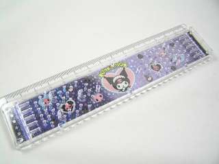 Sanrio Kuromi My Melody 15cm Ruler Rolling Bead (F305a)  