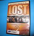 LOST DVD disc 1, Season 2, Episodes 1, 2, 3, 4
