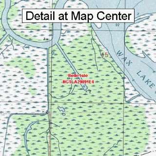  USGS Topographic Quadrangle Map   Belle Isle, Louisiana 