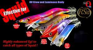 YO ZURI AURIE Q RS REAL FISH COLOR GQS #3 16g EGI Squid Jig  