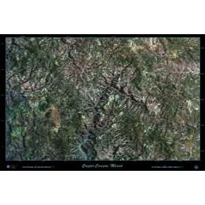    Copper Canyon, Mexico Satellite Print, 36x24