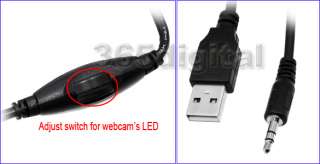 USB 6 LED 300K Webcam Web Cam Camera PC Laptop + Mic  