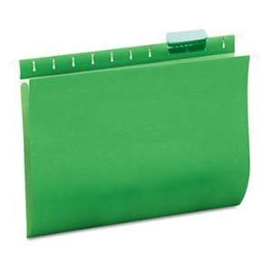   File Folders, 1/5 Tab, 11 Point Stock, Letter, Green, 25/Box UNV14117