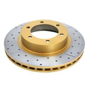 DBA DBA2716X Street Gold Cross Drilled and Slotted Front Vented Disc 