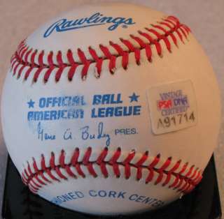   INSCRIBED #5 SIGNED AUTOGRAPHED PSA DNA BASEBALL YANKEES AUTO 1714