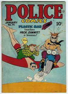 Police Comics #74 (Plastic Man, Manhunter, Spirit) 1948  