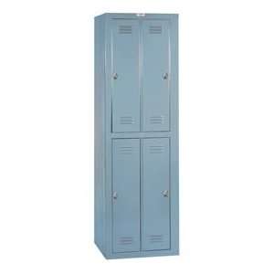  Lyon 4 Person Apparel Locker W/ Combination Locks   Putty 