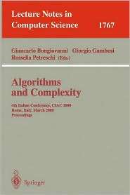 Algorithms and Complexity 4th Italian Conference, CIAC 2000 Rome 