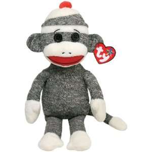  Ty Beanie Buddies Socks Monkey (Gray): Toys & Games