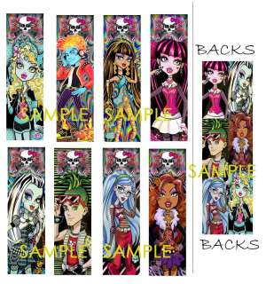 Halloween Makeup Tips on Lot Bookmarks Monster High Draculaura Clawdeen Wolf Doll Lagoona