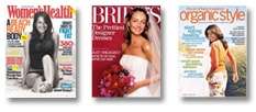 You can also read about us in Womans Health, Bride Magazine, Organic 